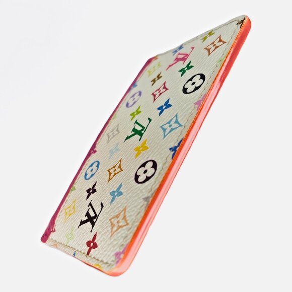 NEW LOUIS VUITTON LV X TM Monogram Multicolor Card Holder Wallet Pink FULL SET - Picture 8 of 8